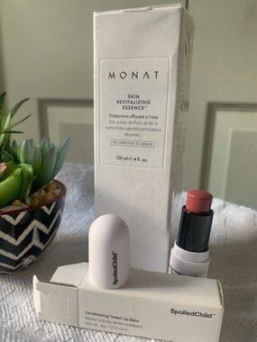 MONAT Skin Revitalizing Essence+ NEW & SpoiledChild Tinted Lip Balm Bundle